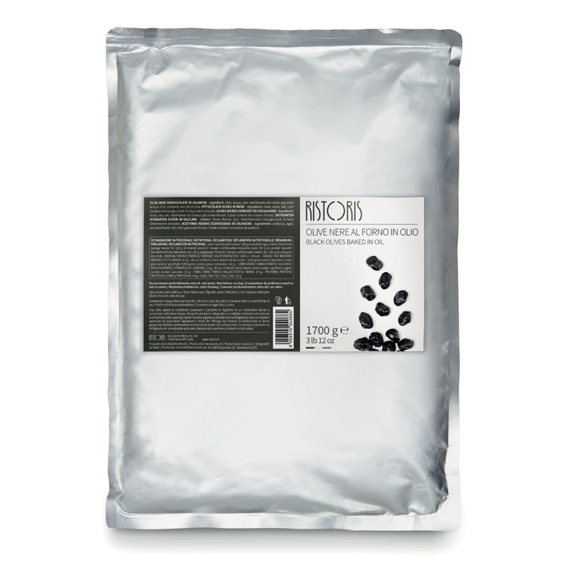 OLIVE NERE AL FORNO BUSTA 1KG 10 BUSTE A CRT RIS