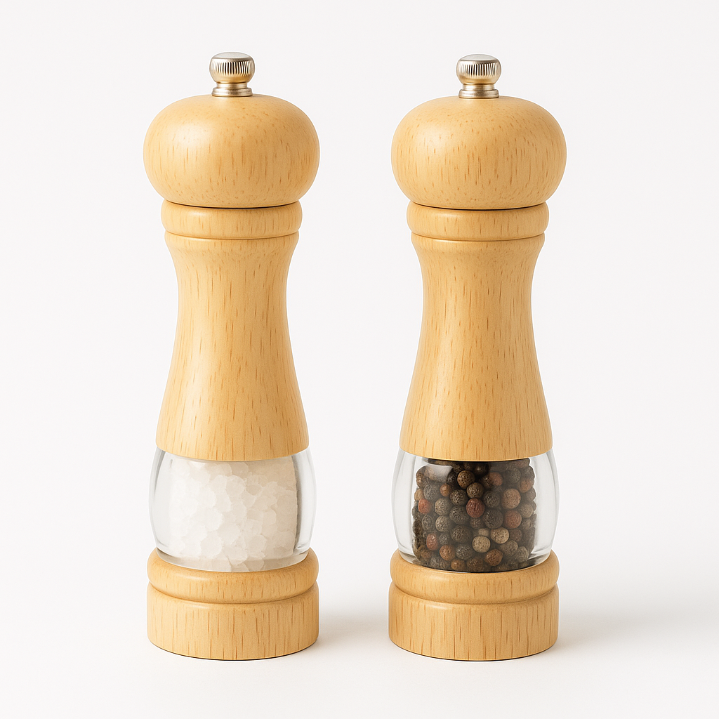 COPPIA MACINA SALE E MACINA PEPE PANTELLERIA A BOTTIGLIA COPPIA 2PZ H20CM BC