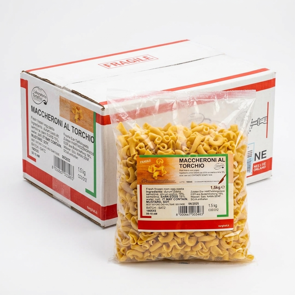 FRESH EGG PASTA MACCHERONI AL TORCHIO 1.5KG PCS POL