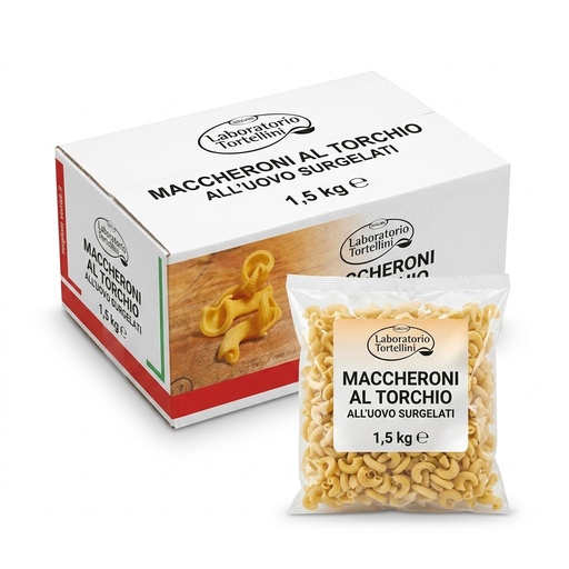 [D12] Maccheroni al Torchio all'Uovo Surgelati 1,5 kg — Laboratorio Tortellini