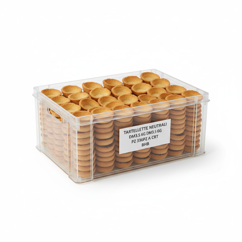 Tartellette Neutrali dm3.5 6g pcs 336pz a case BHB
