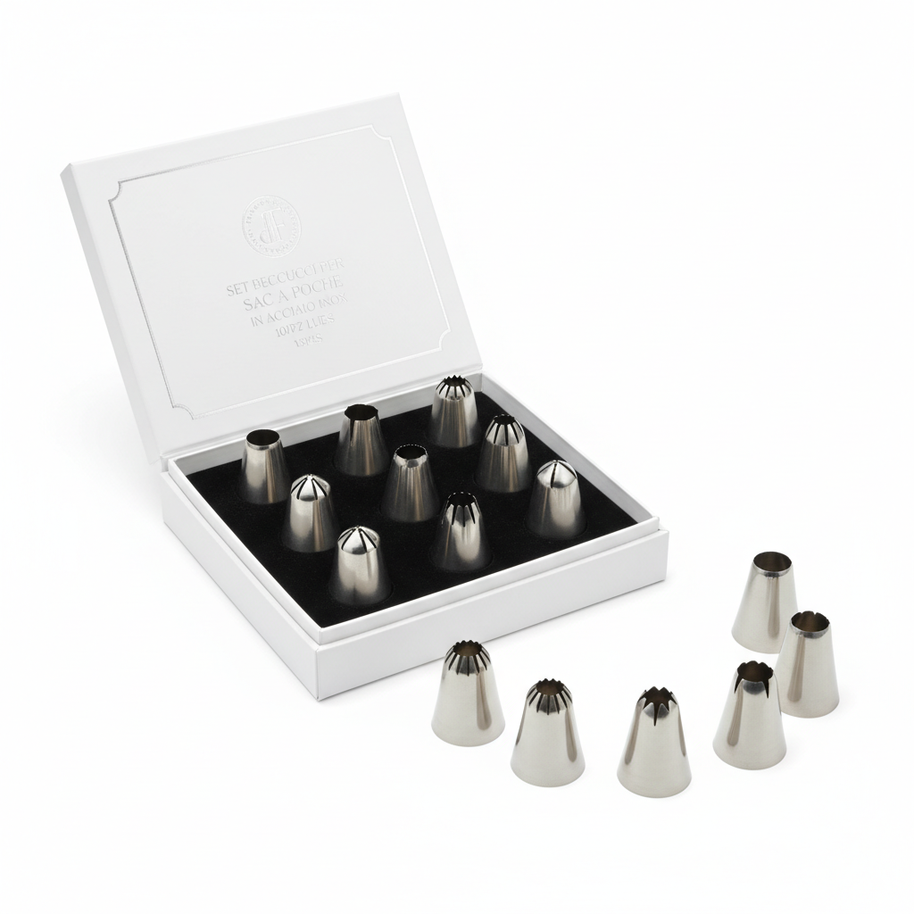 SET BECCUCCI PER SAC A POCHE IN ACCIAIO INOX10PZ CONF LUS