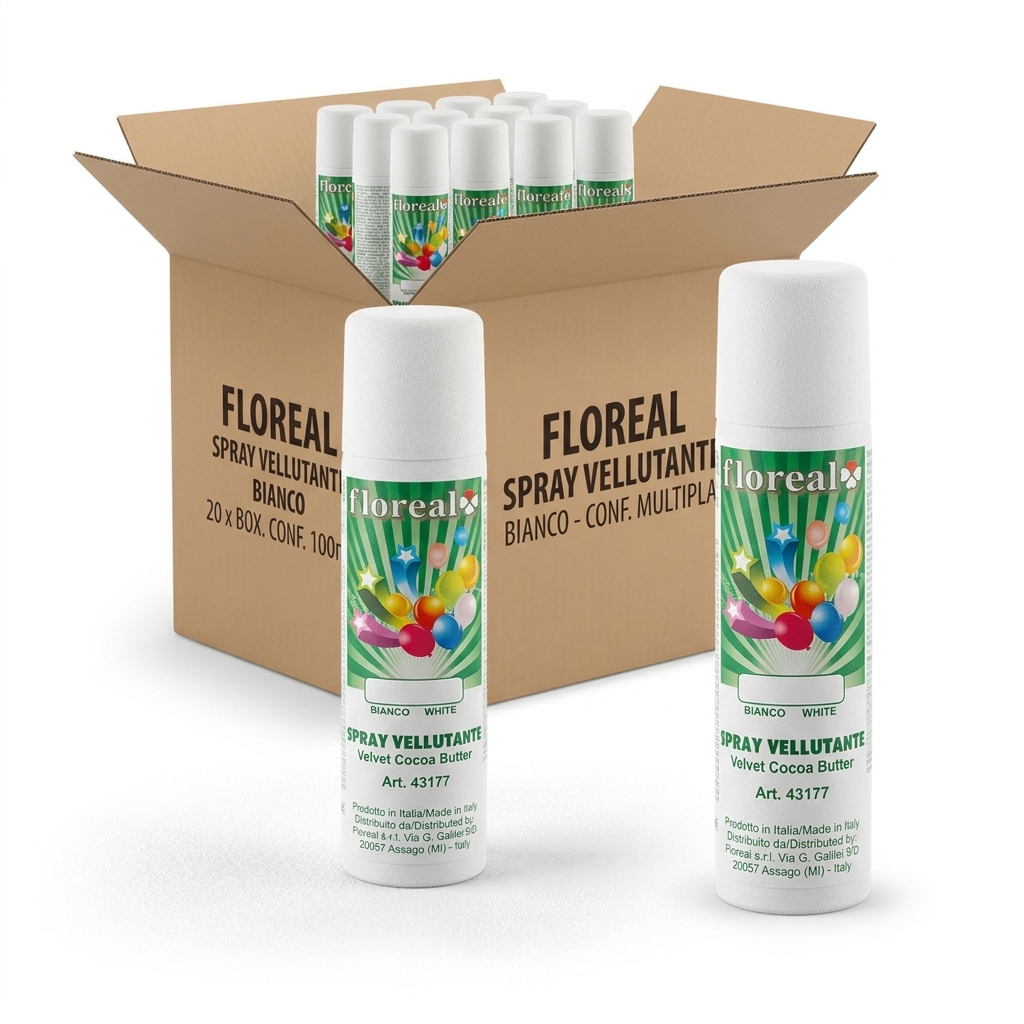 WEISSER SAMTSPRAY AUF KAKAOBUTTER-BASIS 100ML ST FLOR