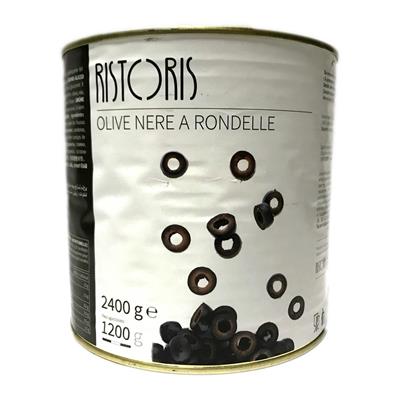 Olive Nere A Rondelle Latta2400g 3pz krt Ris