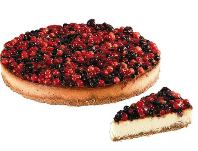 Torta Pretagliata Ricotta E Frutti Di Bosco 12 Fette stk 1.3kg Pol - Italienischer Frischkäse