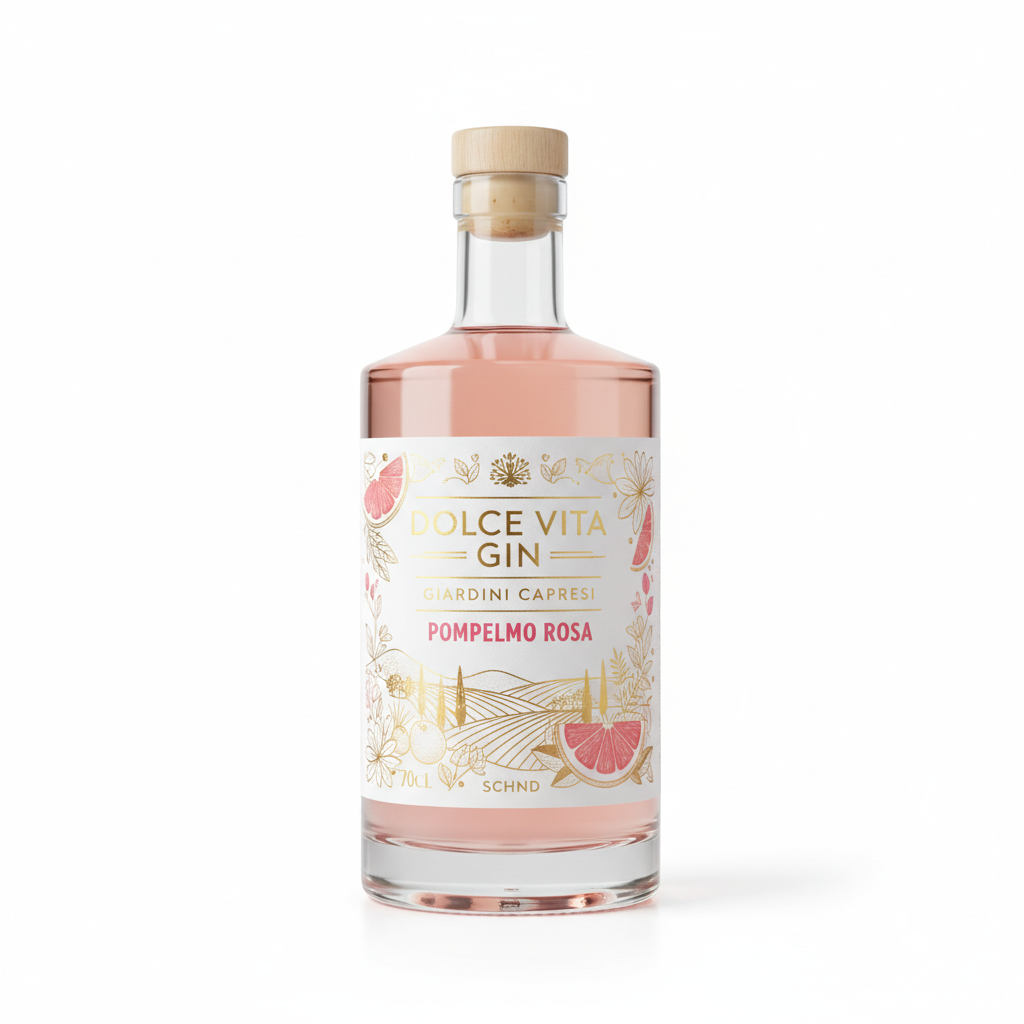 DOLCE VITA GIN GIARDINI CAPRESI POMPELMO ROSA 70CL SCHND
