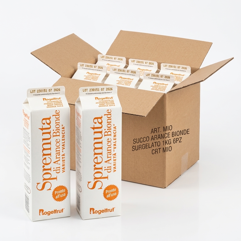 Tiefgekühlter Saft aus Blondorangen 1 kg (Packung 6 kg) — MIO