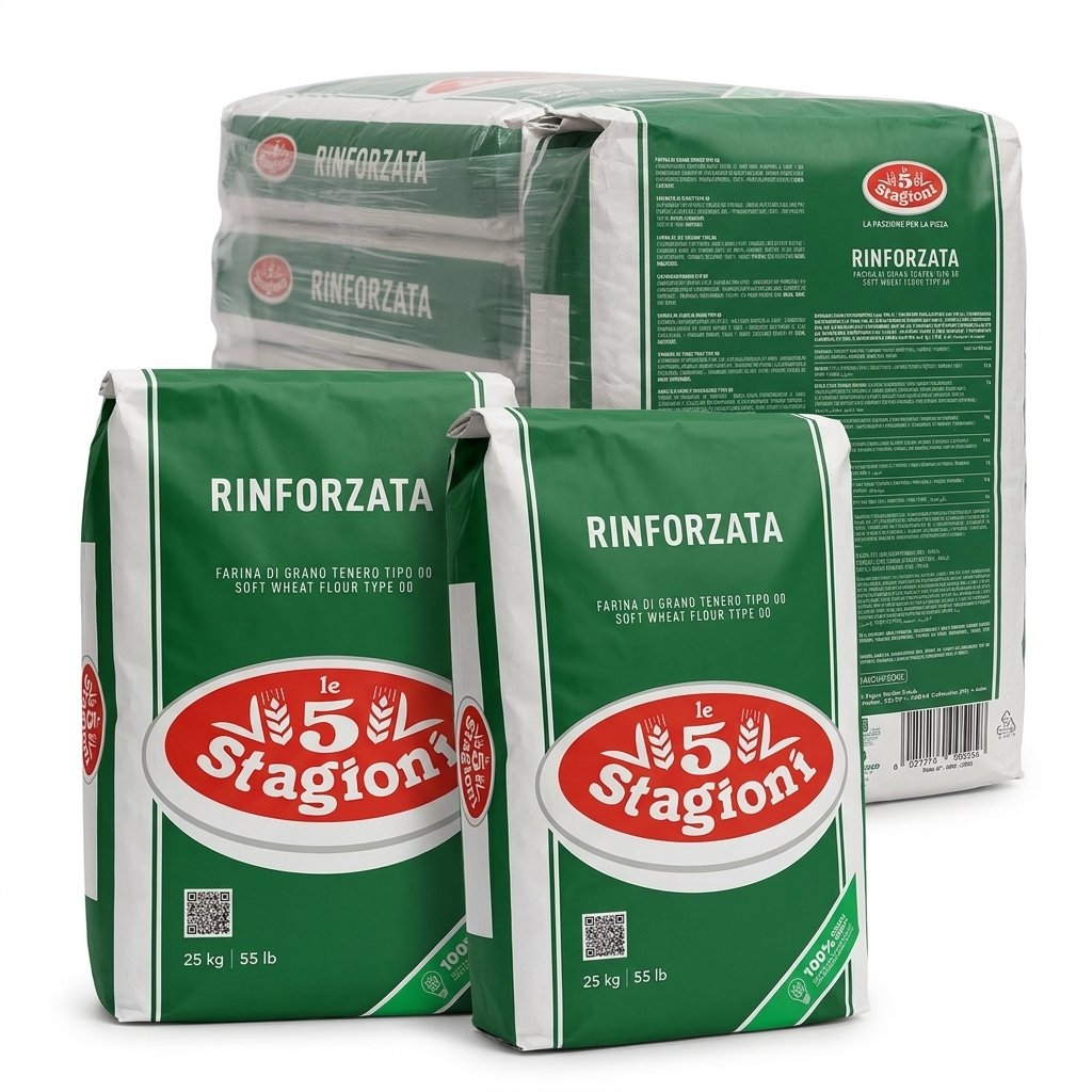 Farina 00 Rinforzata 25 kg — Le 5 Stagioni