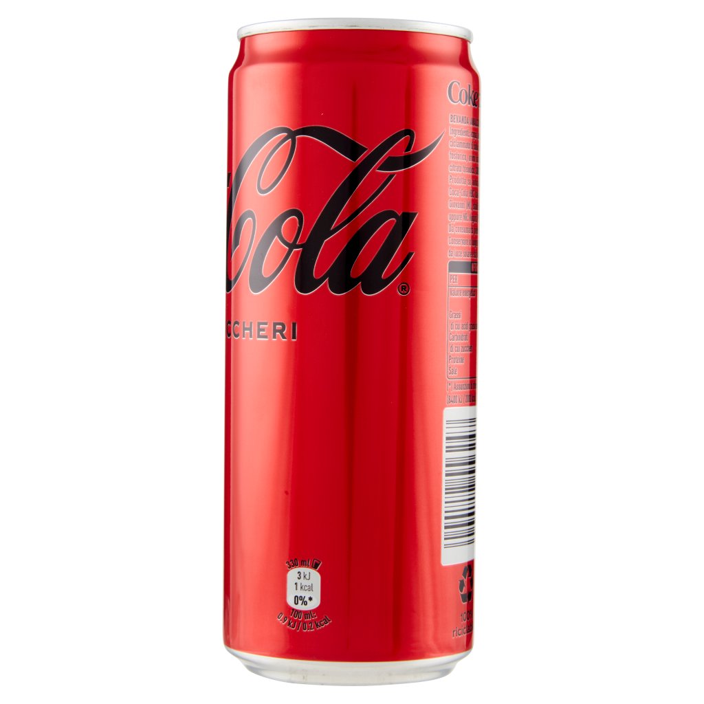 Coca Cola Zero Lattina 33cl 24pz crt