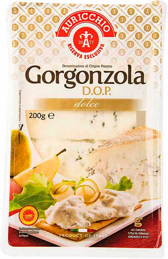 Gorgonzola g.u. Mild Rea 10 Vasch 200g stk Aur - Italienischer Blauschimmelkäse