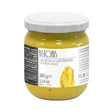 Salsa Allo Zafferano Vaso Vetro 380g stk 6pz A krt Ris