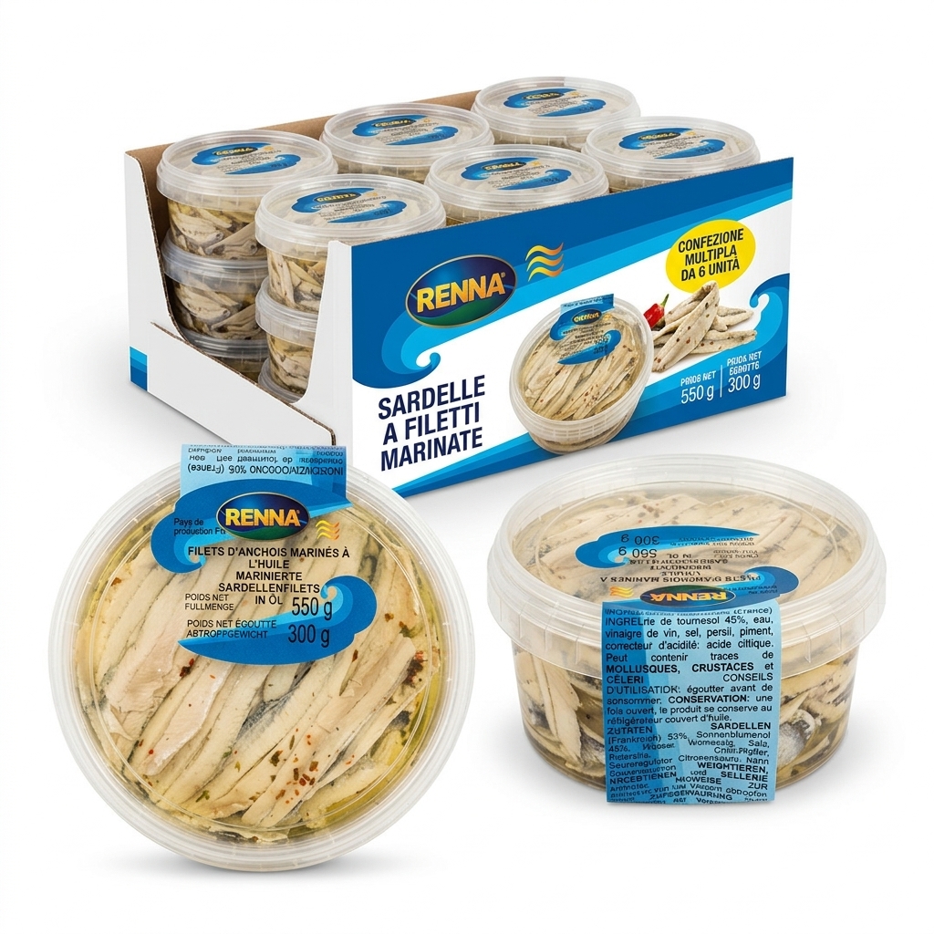 SARDELLE A FILETTI MARINATE 500G AL
