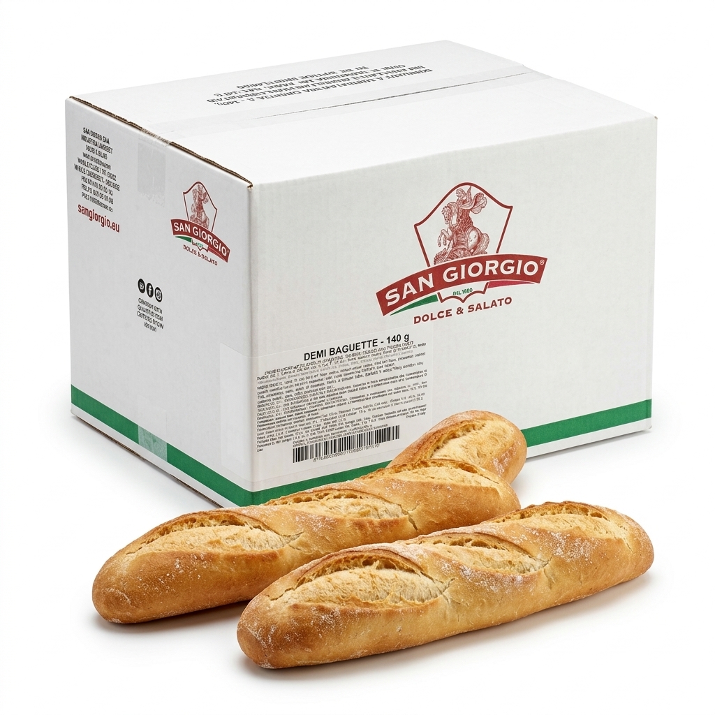 Demi Baguette Part-baked Frozen 140g 25pcs 3.5kg Ctn SG