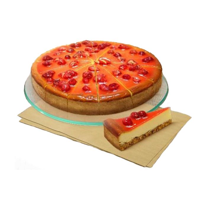 Torta Cheesecake alle Fragole 1.5kg pièces POL