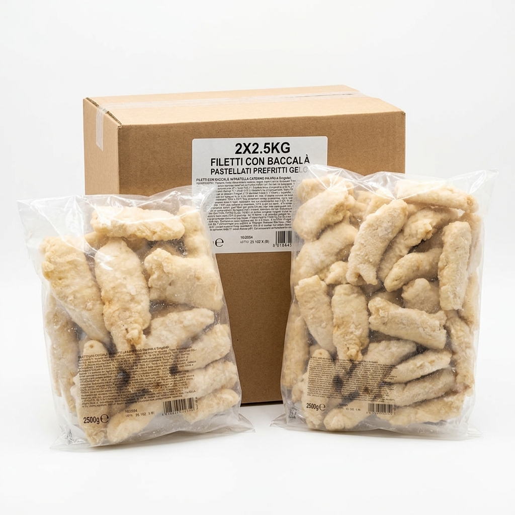 Battered Pre-Fried Fish Fillets 2.5 kg (Case 2 x 2.5 kg)