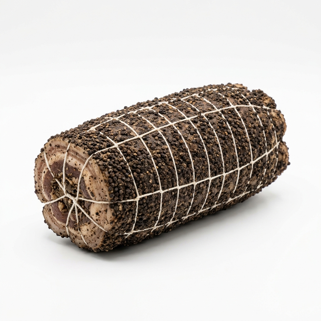 Pancetta Arrotolata with Black Pepper Rindless ~1 kg — CA' FRAN