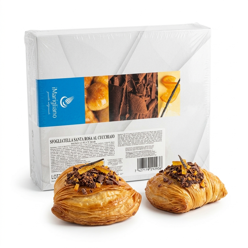 Sfogliatella Santa Rosa à la Cuillère Monoportion 12 pièces — Marigliano