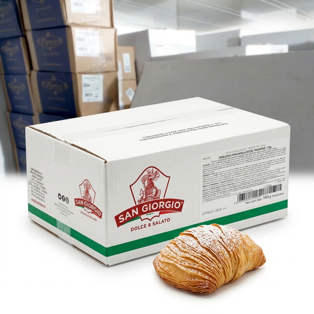 Sfogliatella Riccia Magnifica 130 g (Case of 60) — San Giorgio