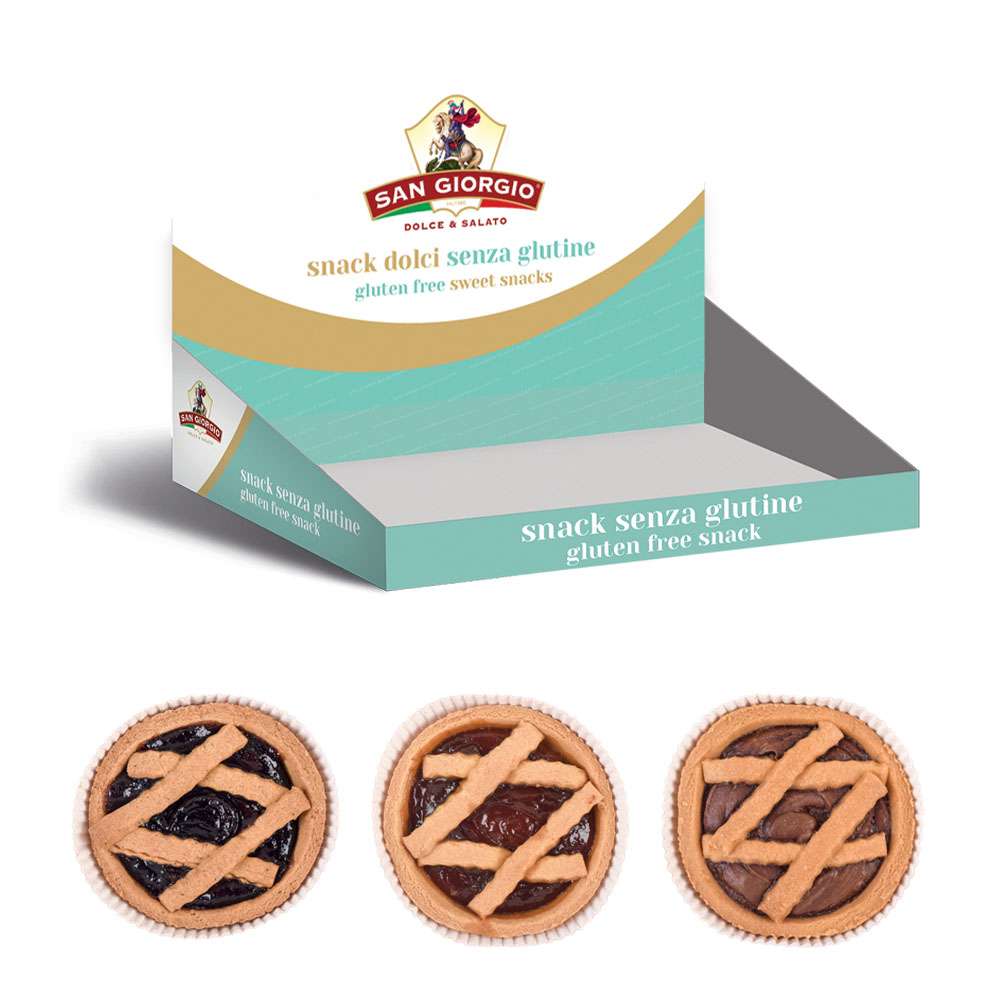 CROSTATINE ASSORTITE SENZA GLUTINE 12PZ 90G AL PZ 4 ESPOSITORI X 12 PZ ASSORTITI SG