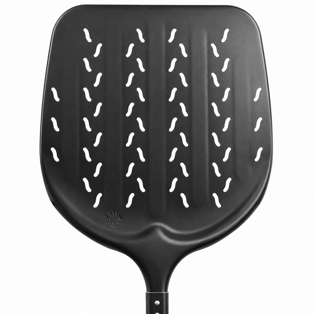 Italia 3D Perforated Rectangular Pizza Peel 36x36 cm Handle 170 cm — Lilly Codroipo