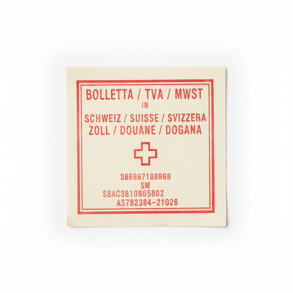 Bulletin TVA Suisse pour Documents Douaniers