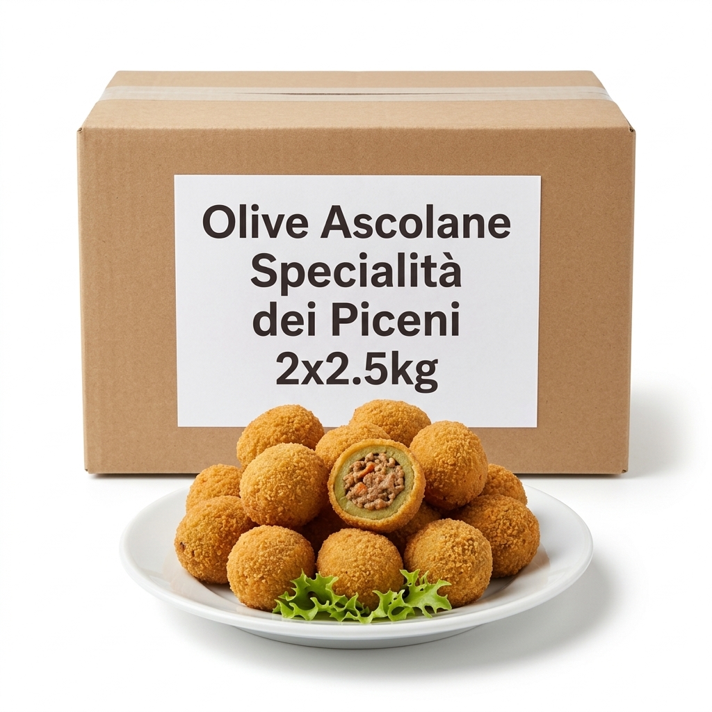 Olive Ascolane Specialita' dei Piceni 2x2.5kg Crt Pol (copia) (copia)