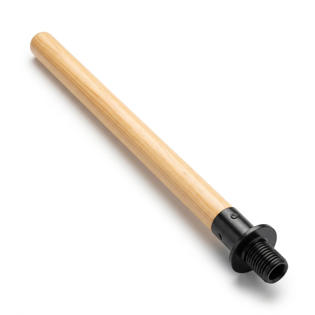 MANICO IN LEGNO 150 CM CON SUPPORTO IN METALLO AL