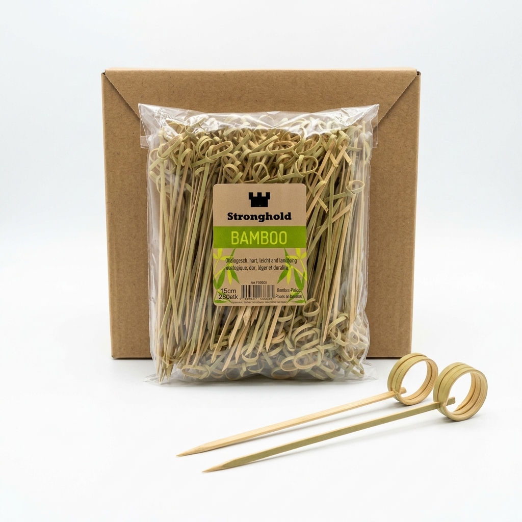 Bamboo Skewers with Knot 15 cm 250 pcs — Stronghold