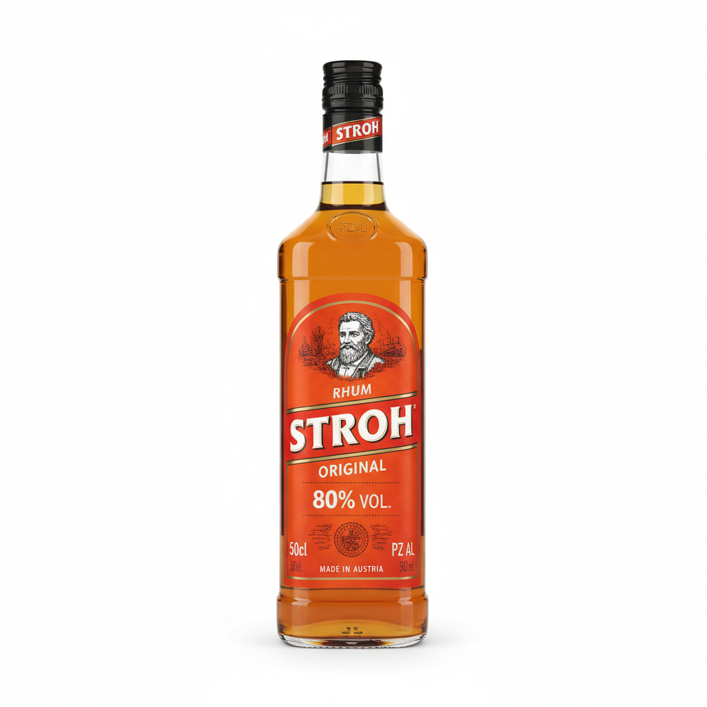 Rhum Stroh 80%vol 50cl stk Al