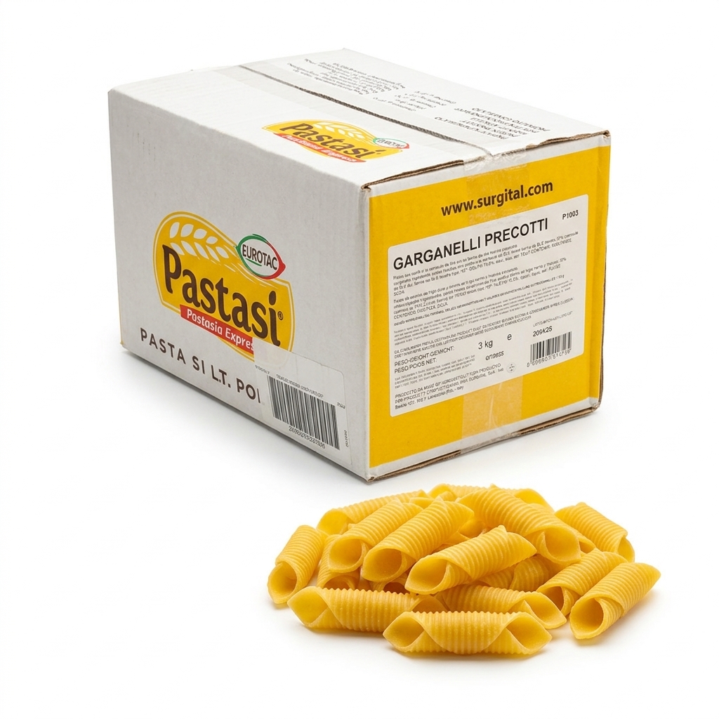 PRECOOKED GARGANELLI 1X3KG CTN PASTASI L.T. POL