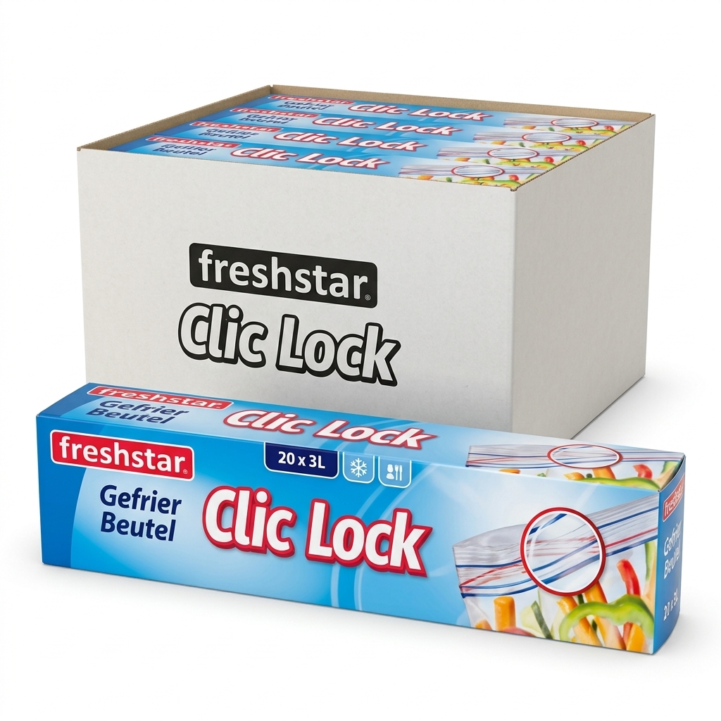 Sacchetto Freshstar Click Lock 3L 20 pcs pack AL