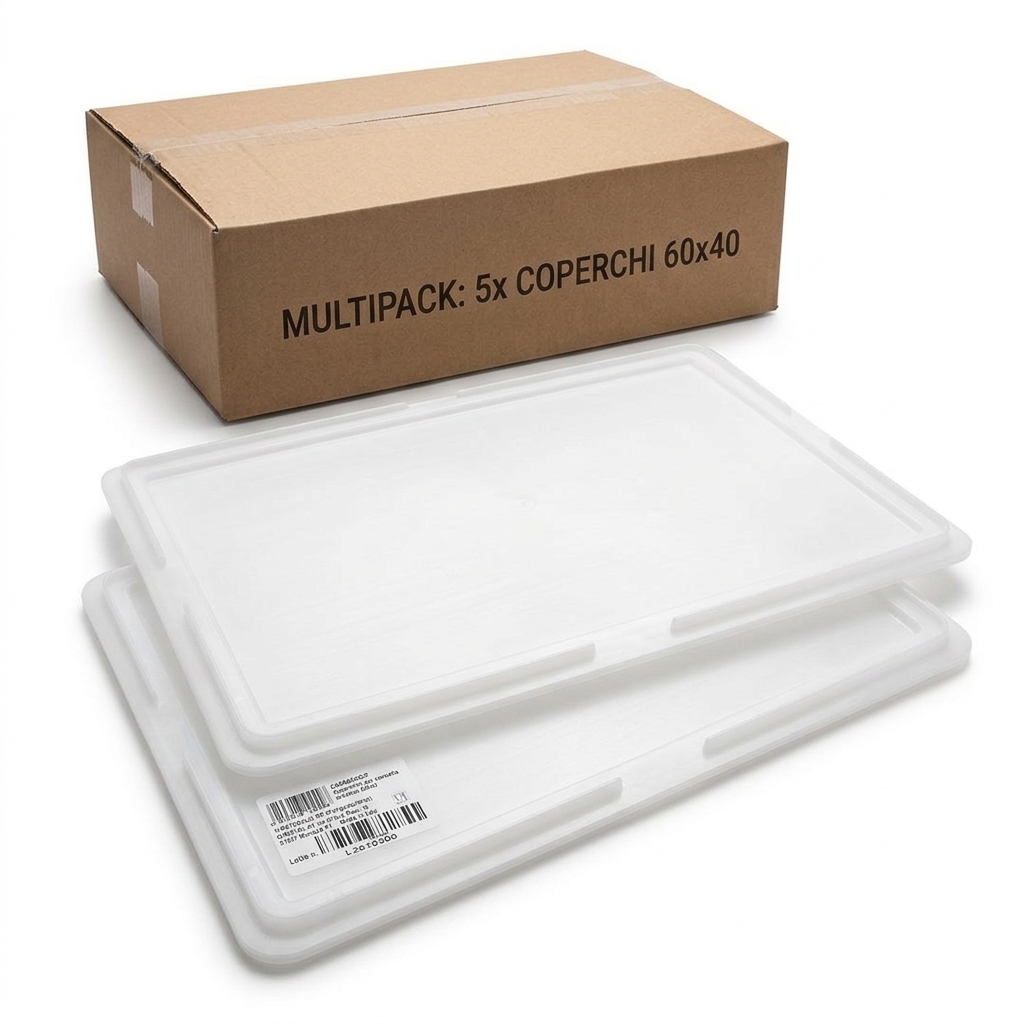 Couvercle en Polyéthylène pour Bac à Pâte 60x40 cm — Gi.Metal
