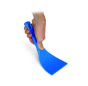 Spatola pizza flessibile manico in gomma blu 12 cm