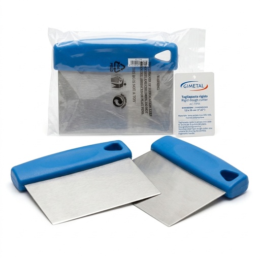 Stainless Steel Dough Scraper 7.5x15 cm — Gi.Metal