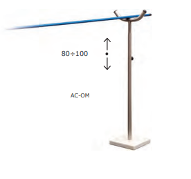 Supporto manico pala Stile Napoletano 20x20cm h1,05cm