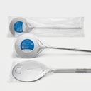 Gelochte Verstärkte Pizza-Wendeschaufel Edelstahl Azzurra Ø 20 cm Stiel 180 cm — Gi.Metal