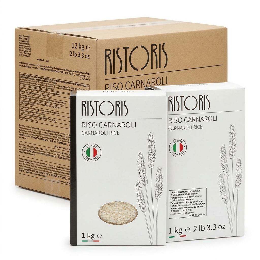 Riso Carnaroli Astuccio 1 kg (Cartone 12 pz) — Ristoris