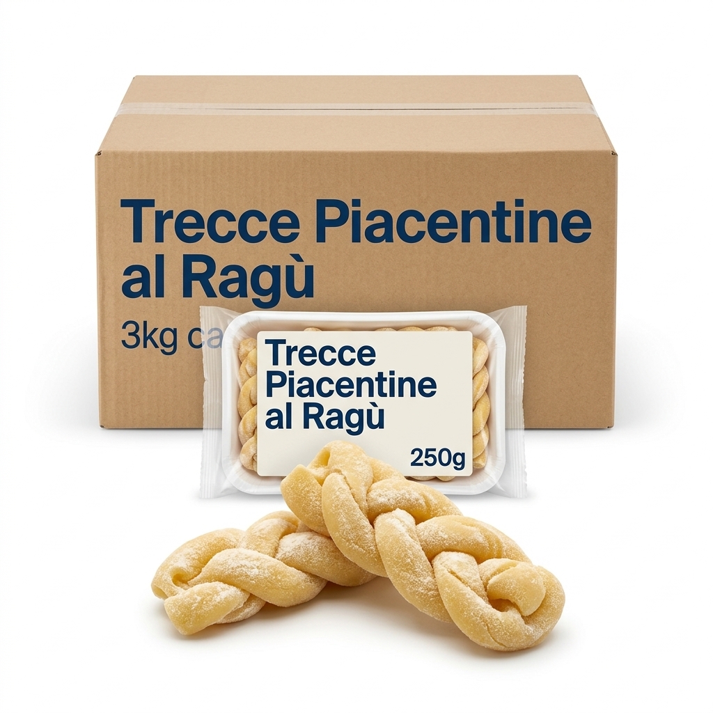Trecce Piacentine al Ragù 250g env. 3kg a carton MARC