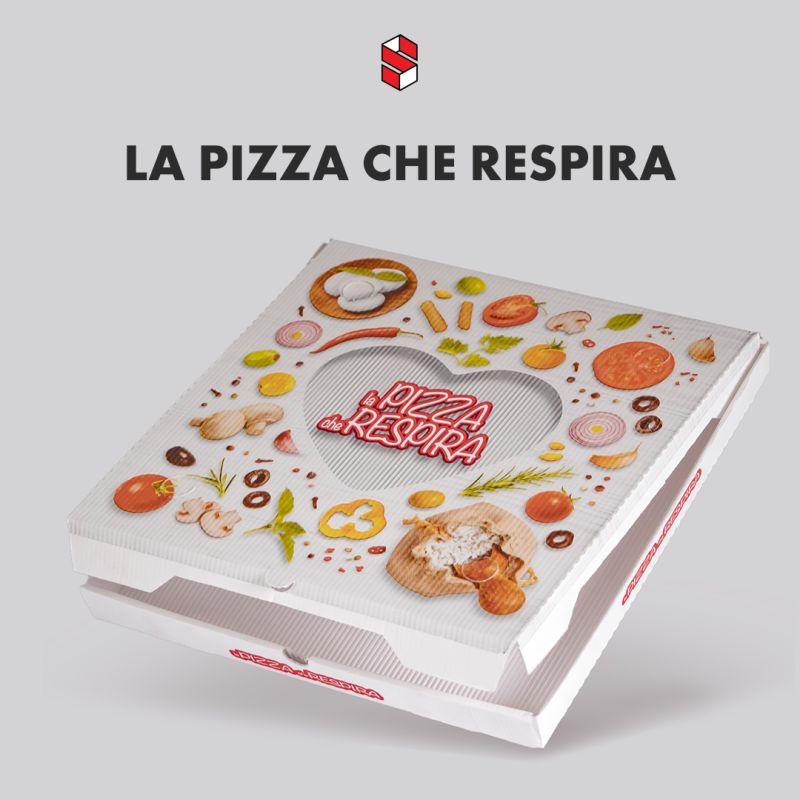 CARTONI PIZZA ZIGRINATI ALL'INTERNO 33X33X3,5 100PZ CRT SIFA
