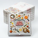 Carton a Pizza Strie Respirant 33x33x3,5 cm (Paquet 100 pcs)