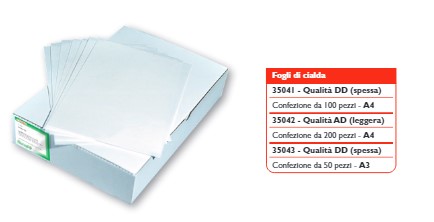 OSTIA PER TORTE - FOGLI CIALDA A4 100PZ CRT FLO
