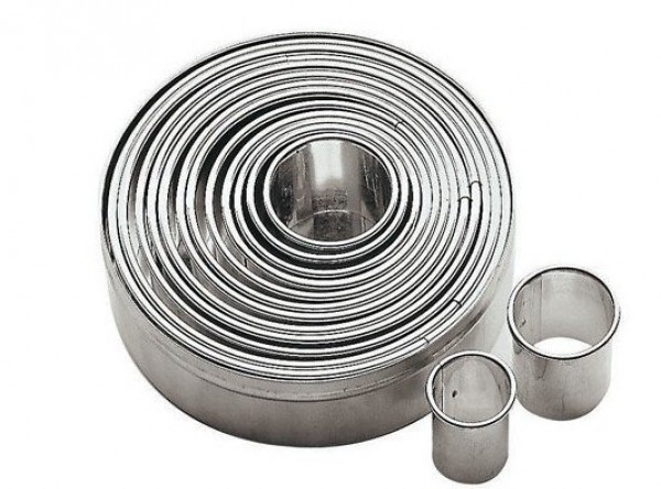 ANELLI DA DESSERT E COPPAPASTA SET IN ACCIAIO PRO