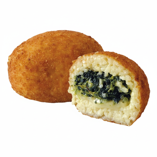 Arancini Palle di Riso Spinaci e Zest Limone 120g pièces 100 pièces carton FRIED