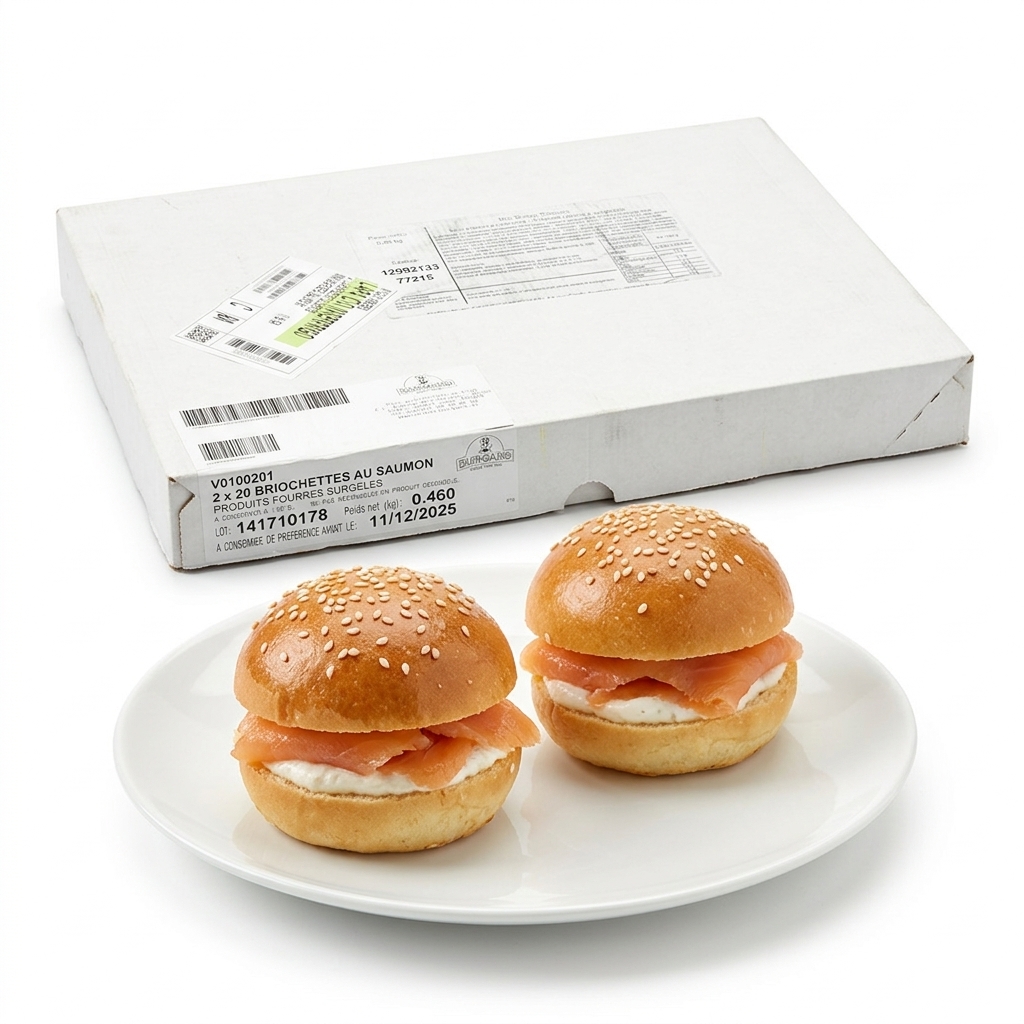 Mini Lachs-Burger Aperitif 20 Stk — Bretzel Burgard