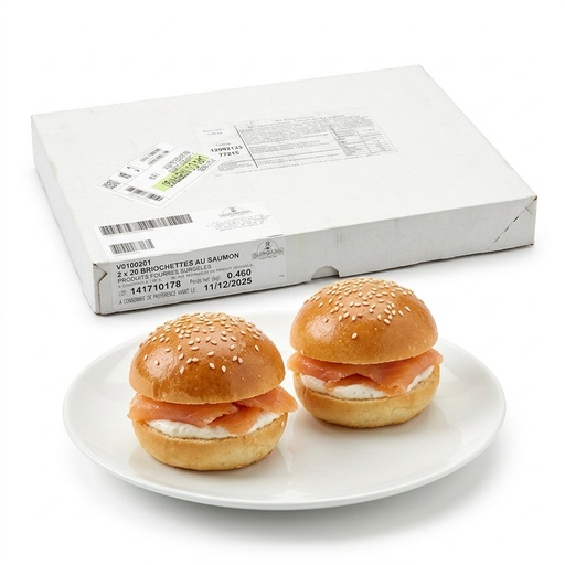 Mini Burger al Salmone Aperitivo 20 pz — Bretzel Burgard