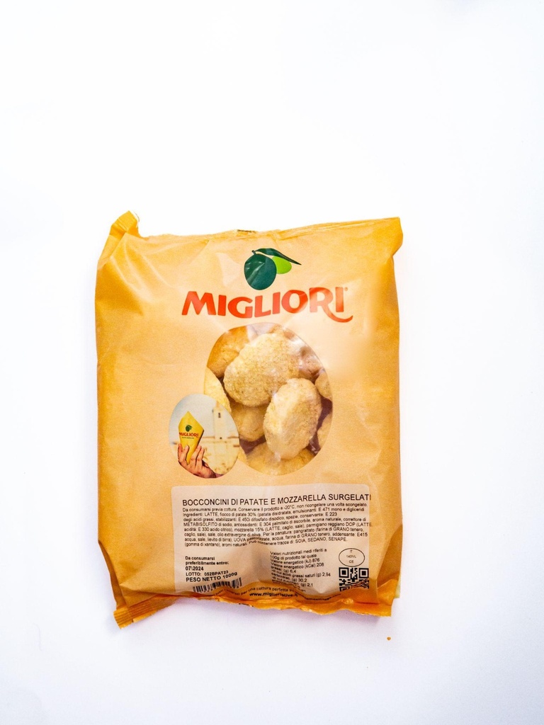 Potato and Mozzarella Bites 1kg Pack 5kg Crt Migl