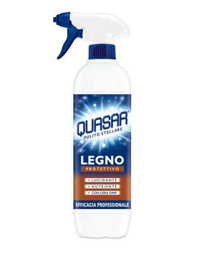 DETERSIVO SPRAY X LEGNO QUASAR 650ML 6 PZ CRT MUS