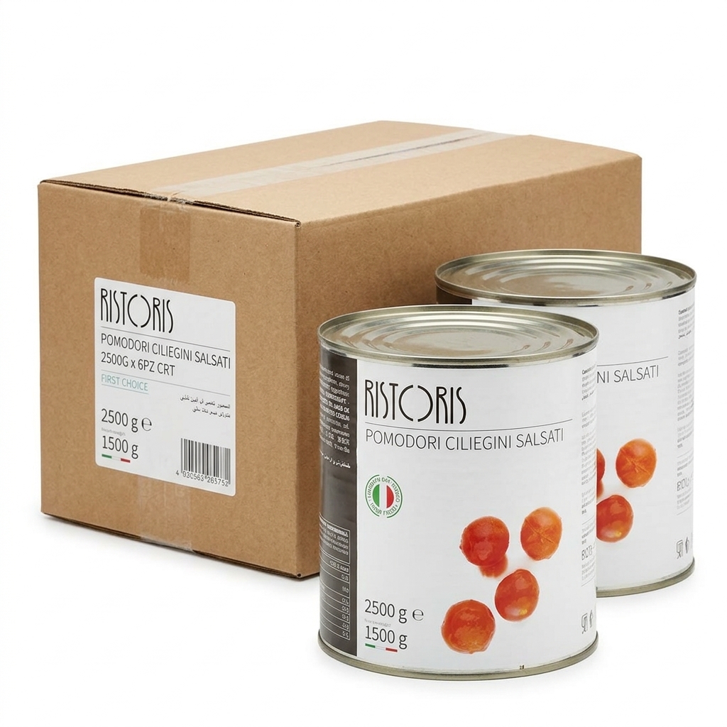 Tomates Cerises en Sauce 2500 g (Carton de 6) — Ristoris