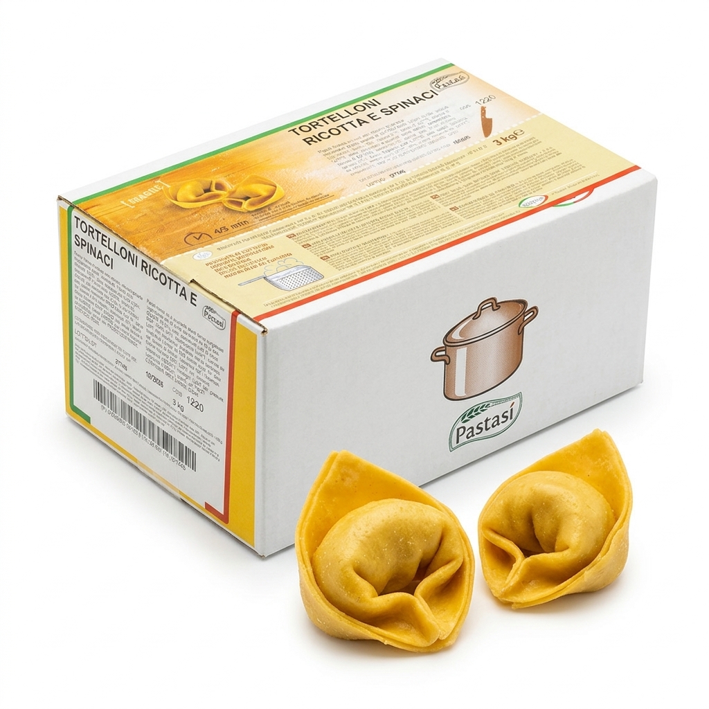 Tortelloni à la Ricotta et aux Épinards 3 kg (Carton 3 kg) — Pasta Sì