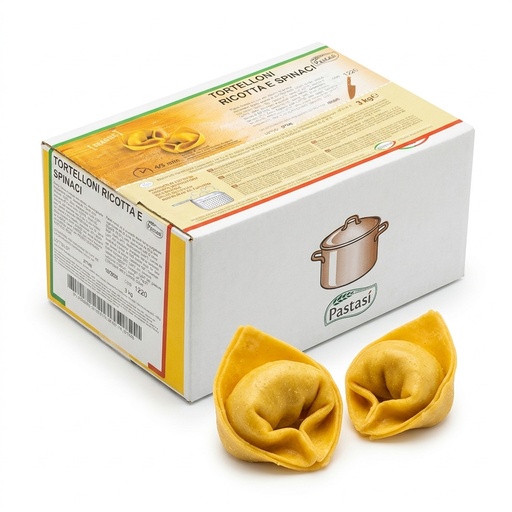 Tortelloni Ricotta e Spinaci 3 kg (Cartone 3 kg) — Pasta Sì